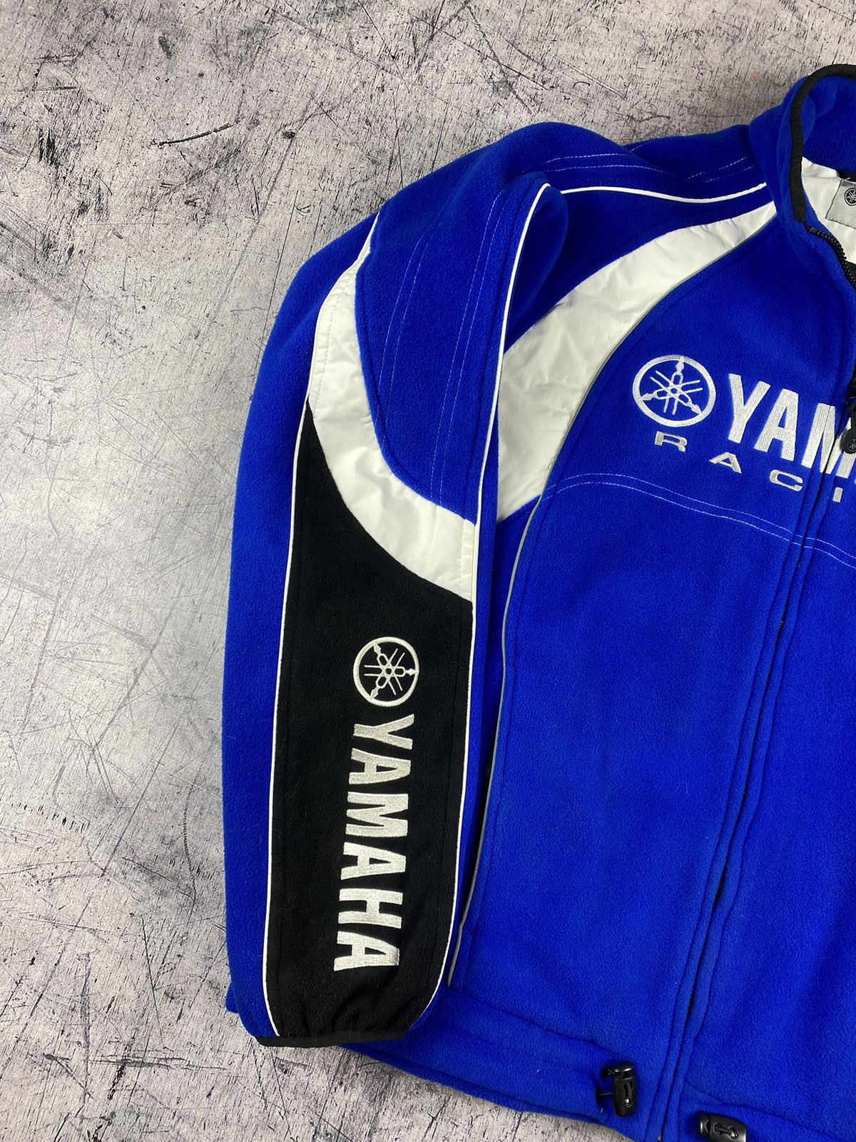 Vintage × Yamaha Vintage Yamaha Racing Fleece Zip Jacket Size US XL / EU 56 / 4 - 3 Thumbnail