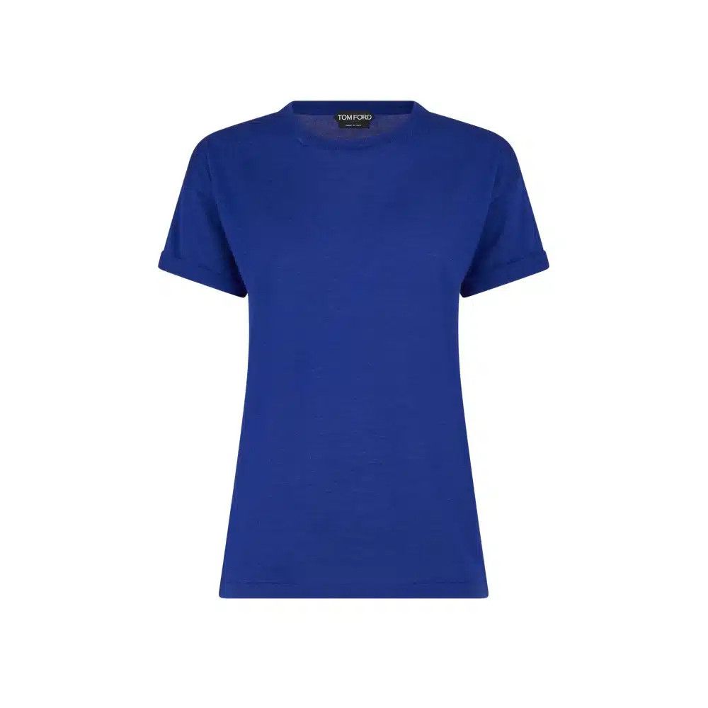 Tom Ford o1loc1c1024 MAK949 Roundneck T-Shirt in Blue Size XS / US 0-2 / IT 36-38 - 1 Preview