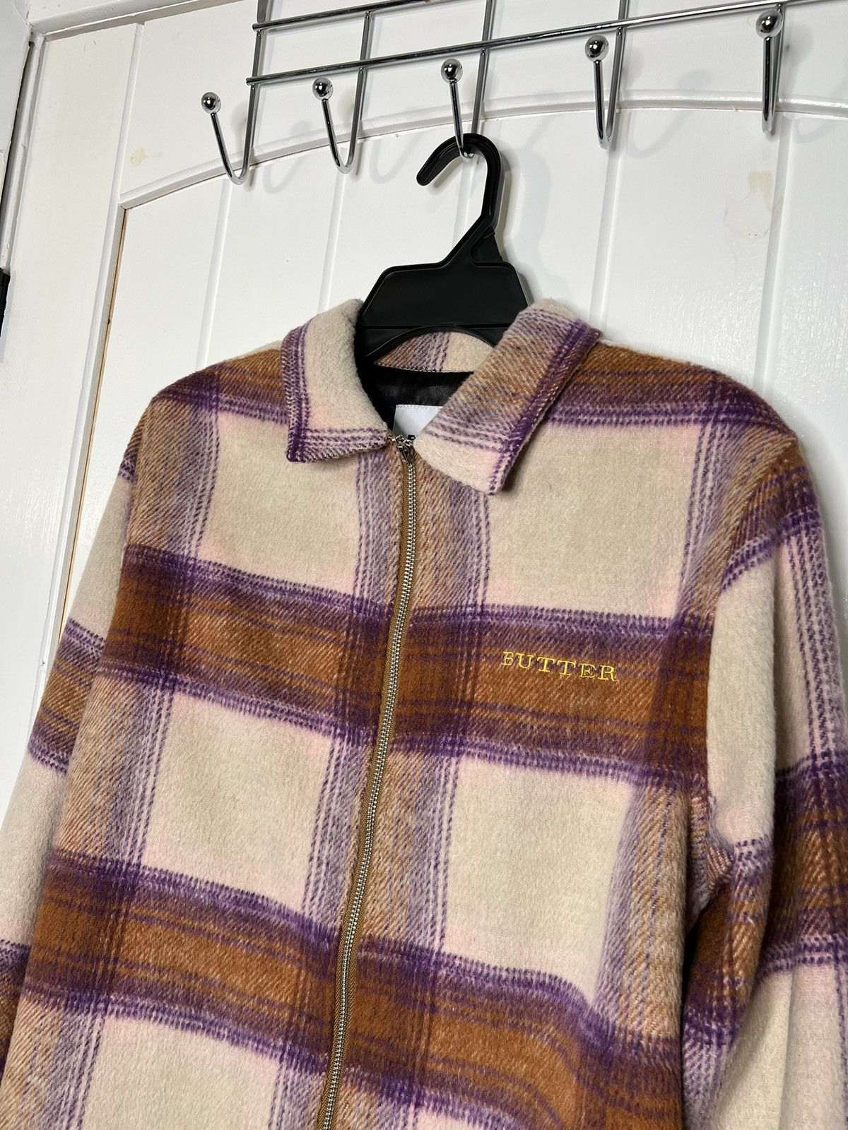 Butter Goods Butter Goods Heavyweight Flannel Overshirt (Walnut/Grape) Size US M / EU 48-50 / 2 - 3 Thumbnail