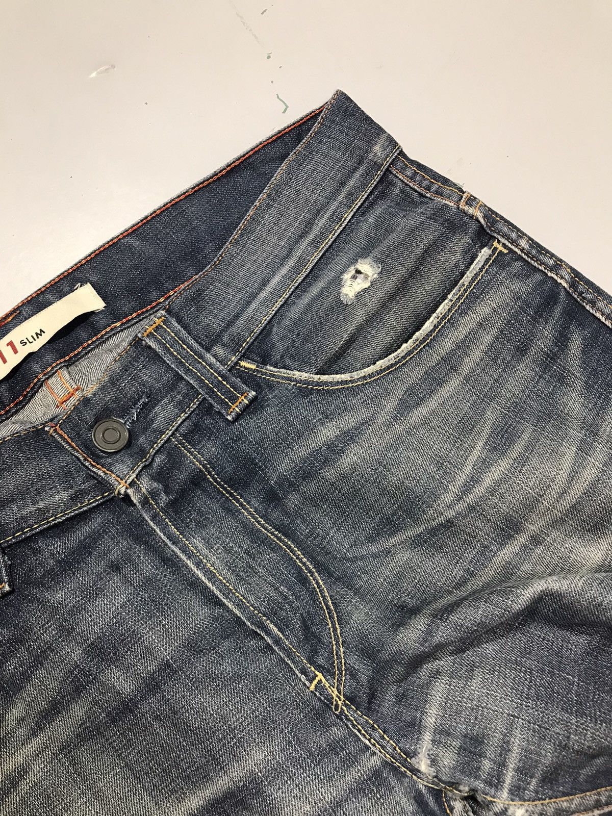 Levi's Vintage Levi’s buckle belt denim Size US 36 / EU 52 - 7 Thumbnail