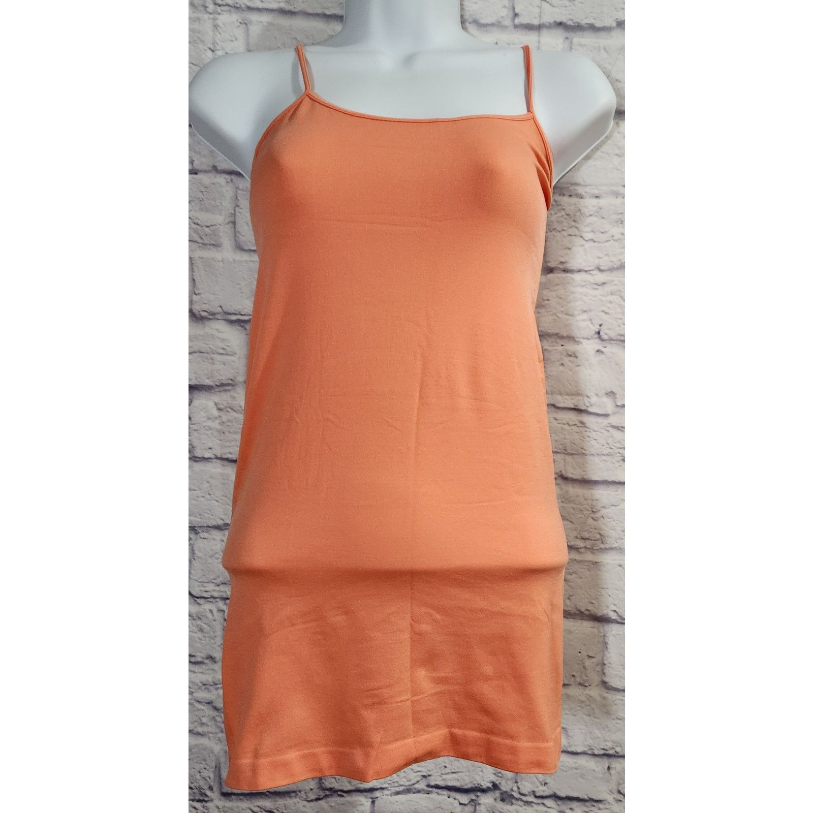 Other Simi Sue Orange Spaghetti Strap Tank Top One Size Soft Size ONE SIZE - 1 Thumbnail