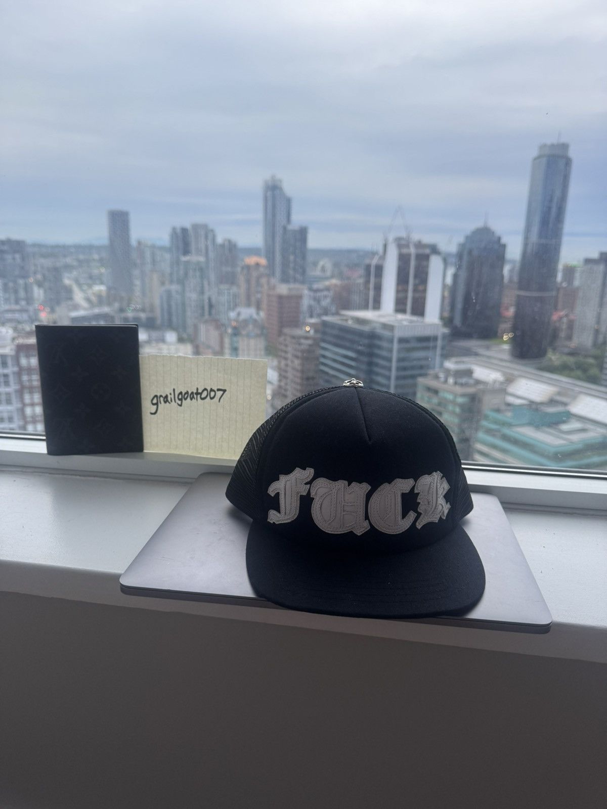 Chrome Hearts Chrome Hearts Leather ‘fuck’ patch trucker hat Size ONE SIZE - 1 Thumbnail