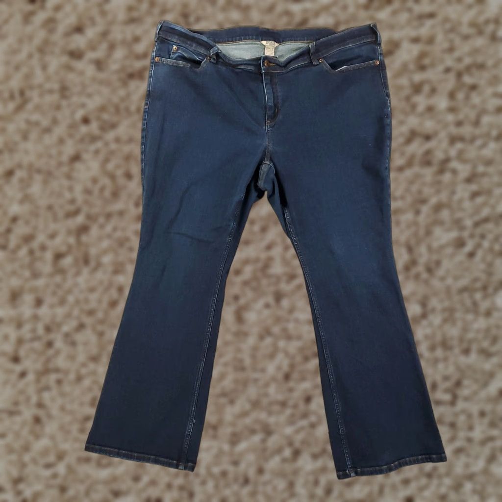 Denime Duluth Jeans Womens 24W X31 Blue Straight Fit Denim Pockets Stretch 24W Size 42" / US 20 - 1 Thumbnail