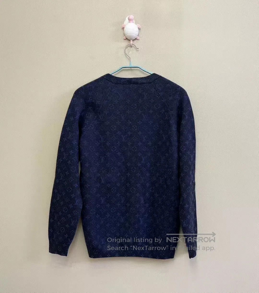 Louis Vuitton Louis Vuitton Blue Sparkle Logo Cardigan. Size M / US 6-8 / IT 42-44 - 5 Thumbnail