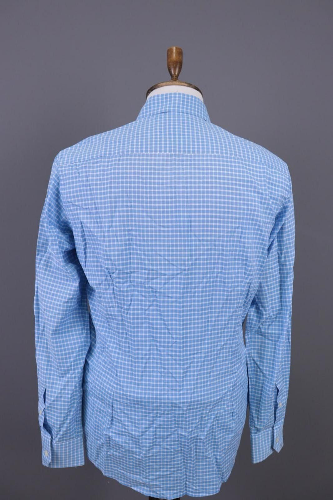 Eton Eton Contemporary Blue Check Shirt Size 40 / 15.75 Size US M / EU 48-50 / 2 - 6 Thumbnail