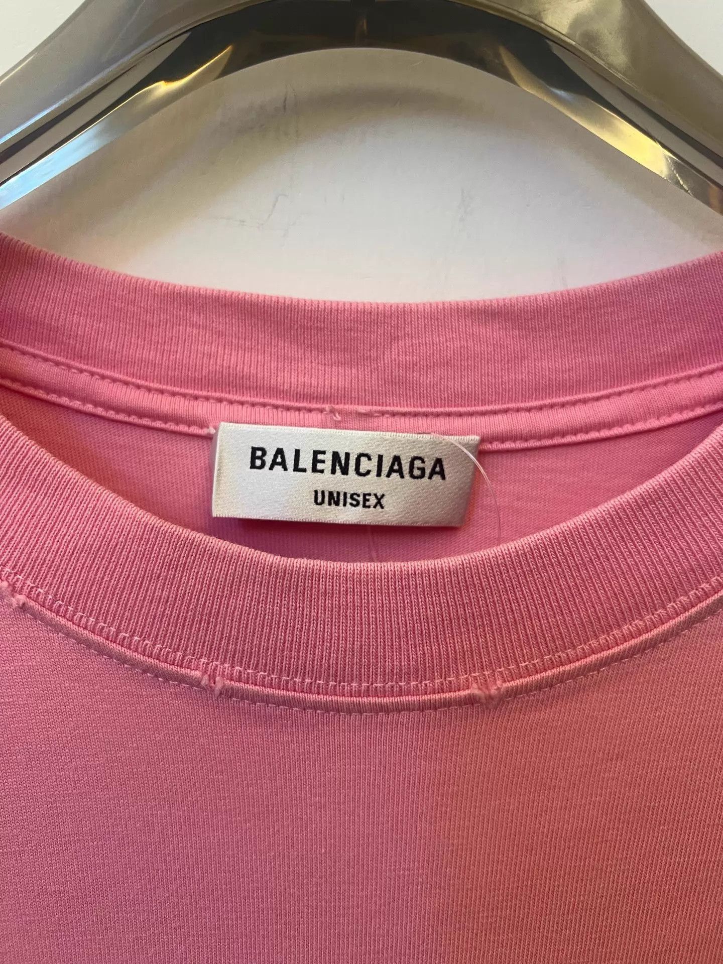 Balenciaga Balenciaga Qixi FW21 Heart Crewneck SS T-Shirt Unisex Pink S Size S / US 4 / IT 40 - 2 Thumbnail
