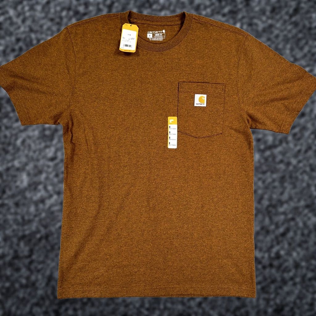 Carhartt Carhartt Shirt Mens S Brown Short Sleeve Pocket Loose Fit Workwear K87 Size US S / EU 44-46 / 1 - 1 Thumbnail