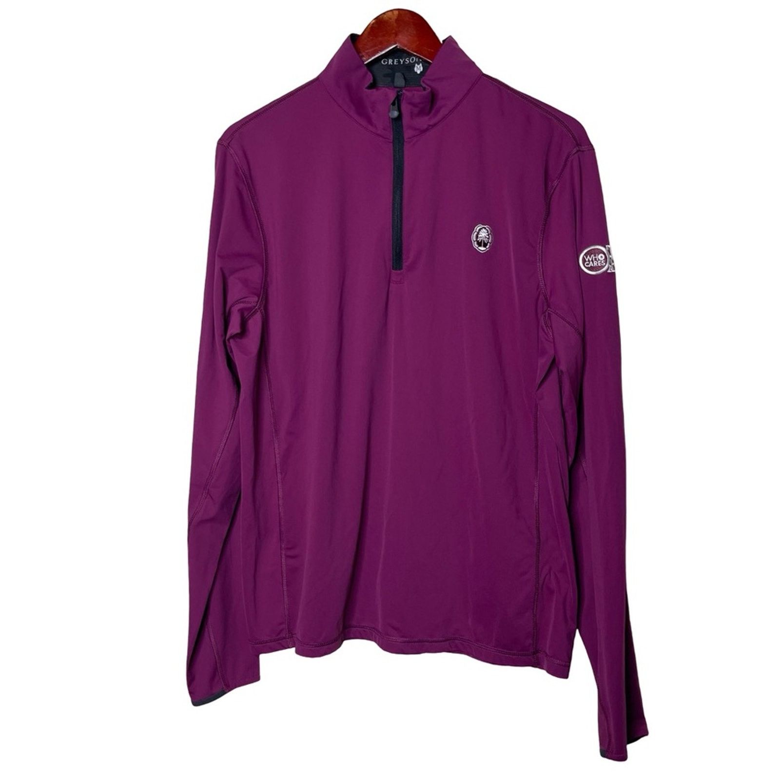 Grenson Greyson Tate Mockneck Quarter-Zip in meadow sweet purple M Size US M / EU 48-50 / 2 - 1 Thumbnail
