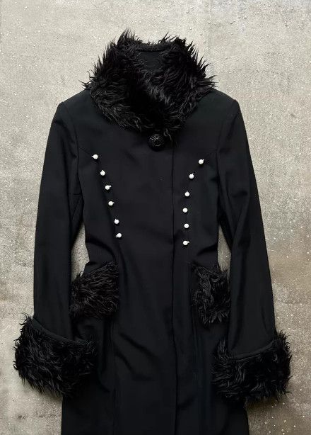 Other Alice Auaa Dark Gothic Wool Coat Size L / US 10 / IT 46 - 3 Thumbnail