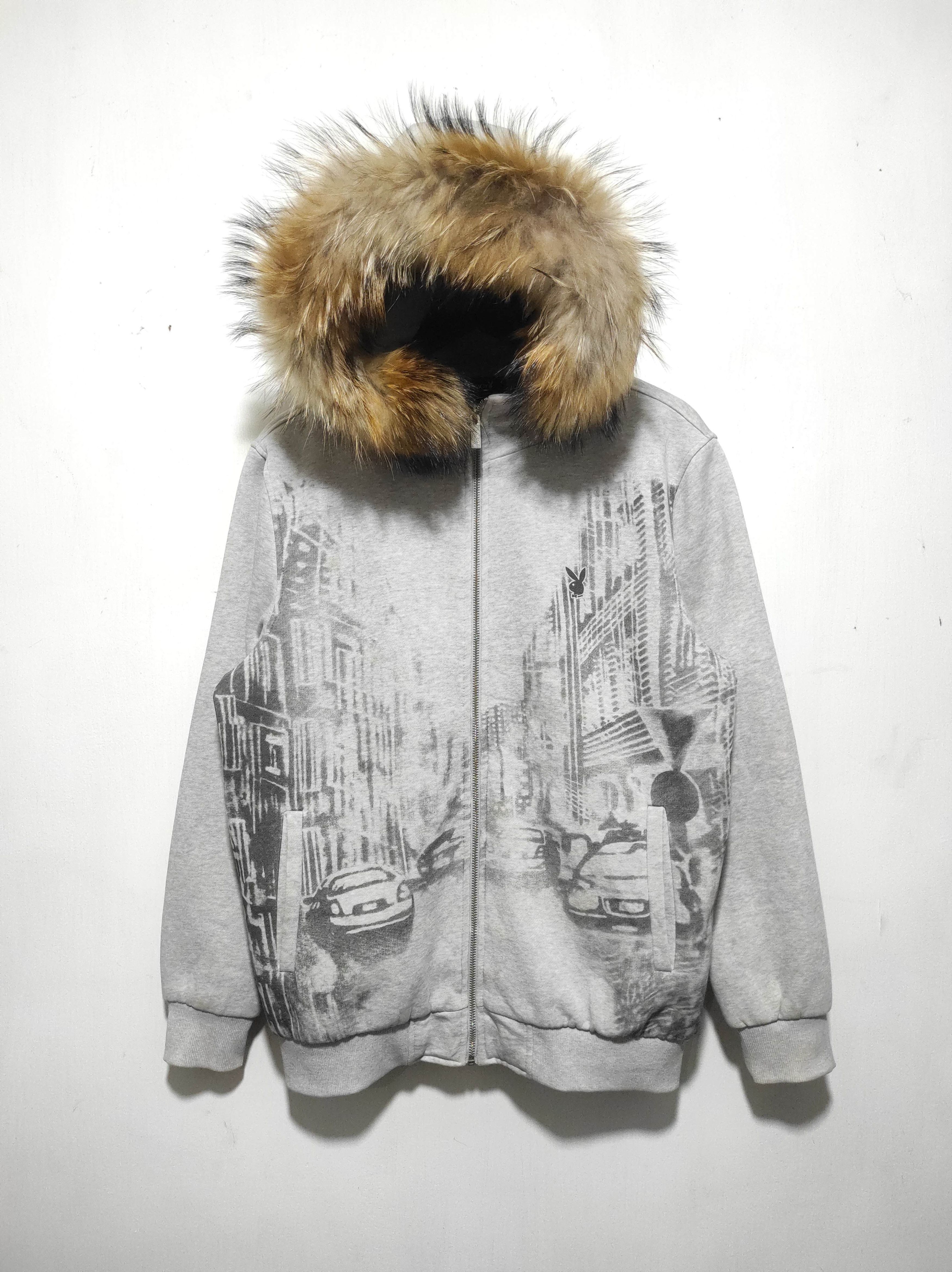 Playboy Playboy Zip Fur Hoodie LGB style Size US L / EU 52-54 / 3 - 3 Thumbnail