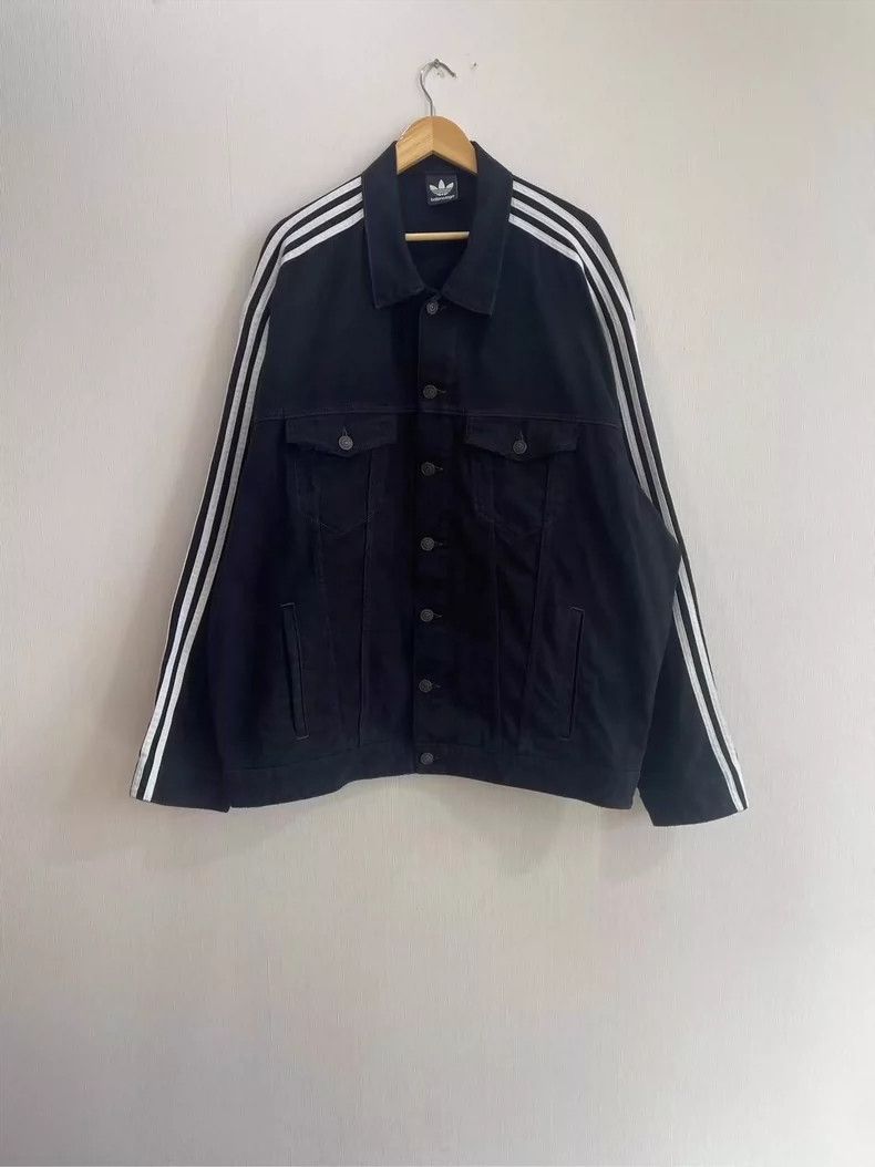 Balenciaga Balenciaga Adidas/Denim Jacket Size US M / EU 48-50 / 2 - 1 Thumbnail