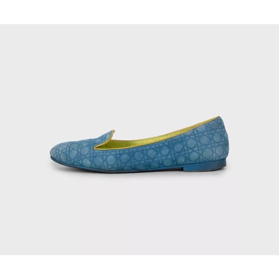 Dior Christian Dior Blue Suede Ballet Flats - EU 37 Size US 7 / IT 37 - 1 Thumbnail