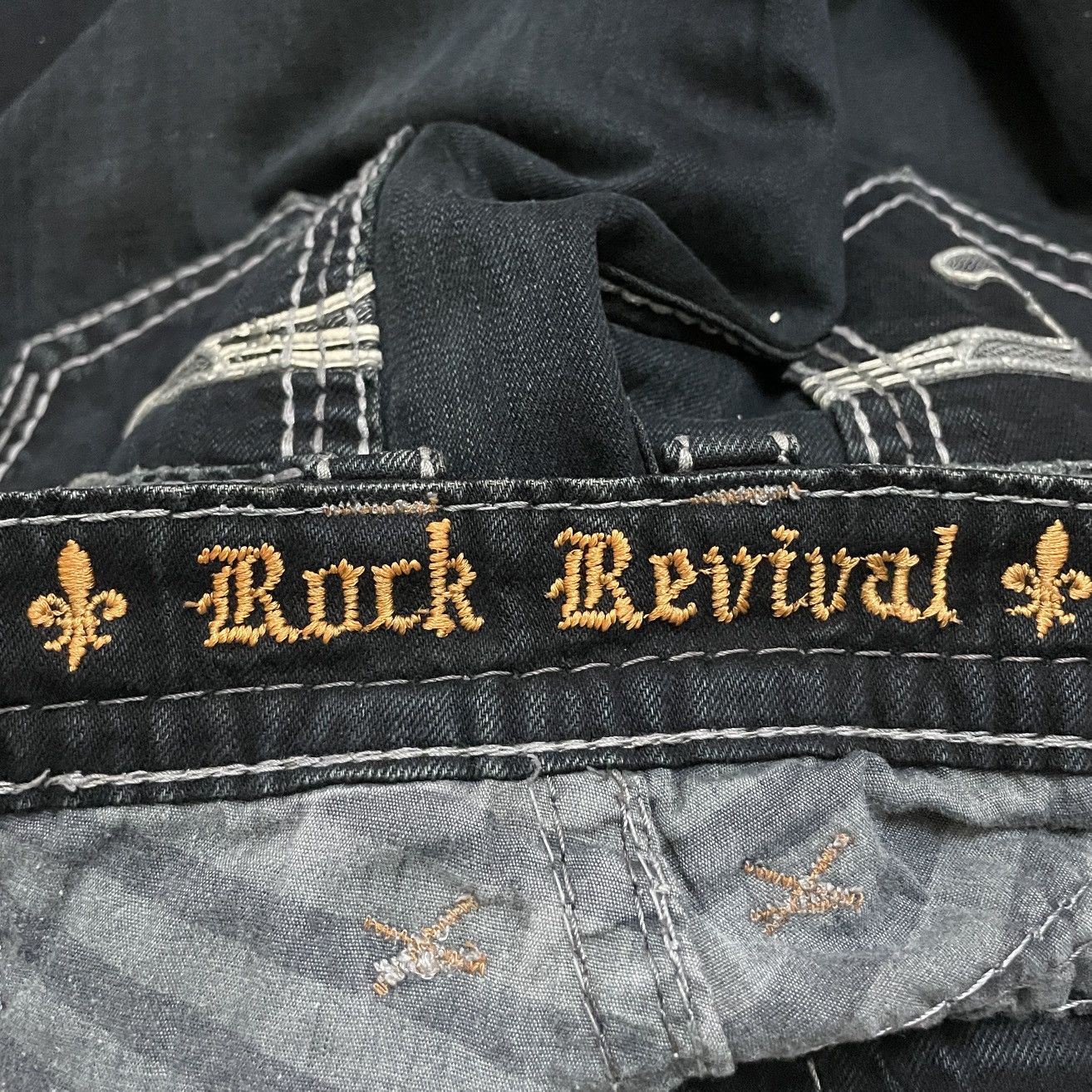 Rock Revival Rare Design Vintage Brand Rock Revival Baggy Jeans 1990s Size US 36 / EU 52 - 10 Thumbnail