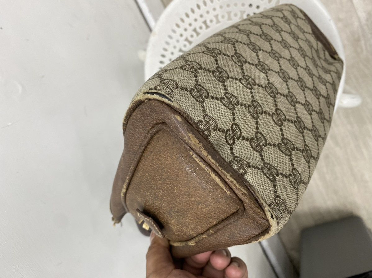 Gucci Vintage gucci monogram leather handbag Size ONE SIZE - 9 Thumbnail