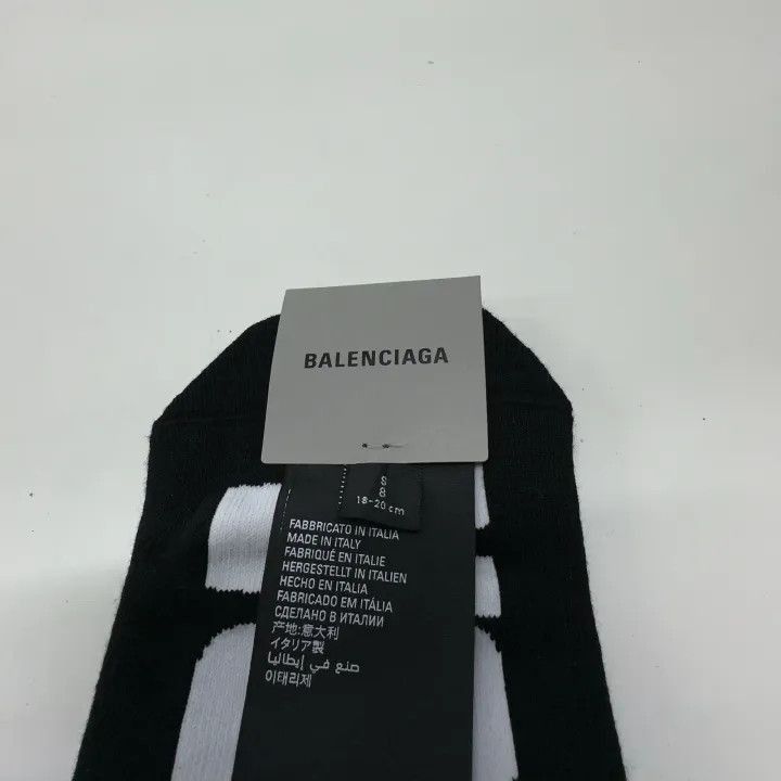 Balenciaga Balenciaga Sports Socks with Logo Print 0079-2507 Size ONE SIZE - 6 Thumbnail