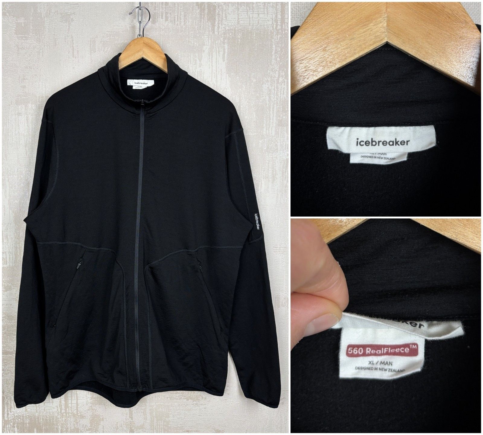 Icebreaker Icebreaker Merino 560 Realfleece Long Sleeve Zip Jacket Size US XL / EU 56 / 4 - 1 Thumbnail
