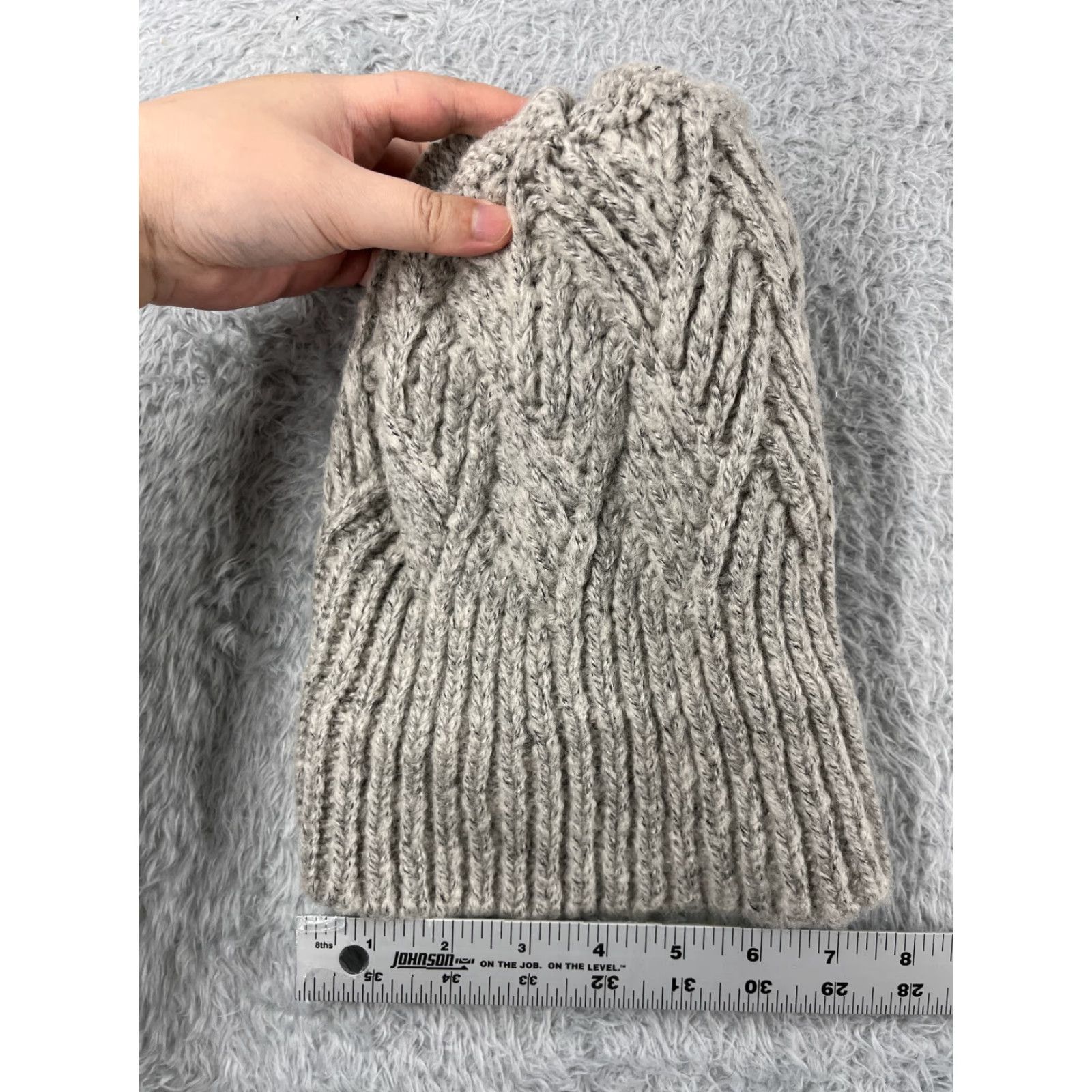 Vintage BeNIEe Toque Womens Beanie Knit Acrylic Polyester Gray One Size Ski Outdoor Adjustable Lightweight Winter Women Size ONE SIZE - 5 Thumbnail