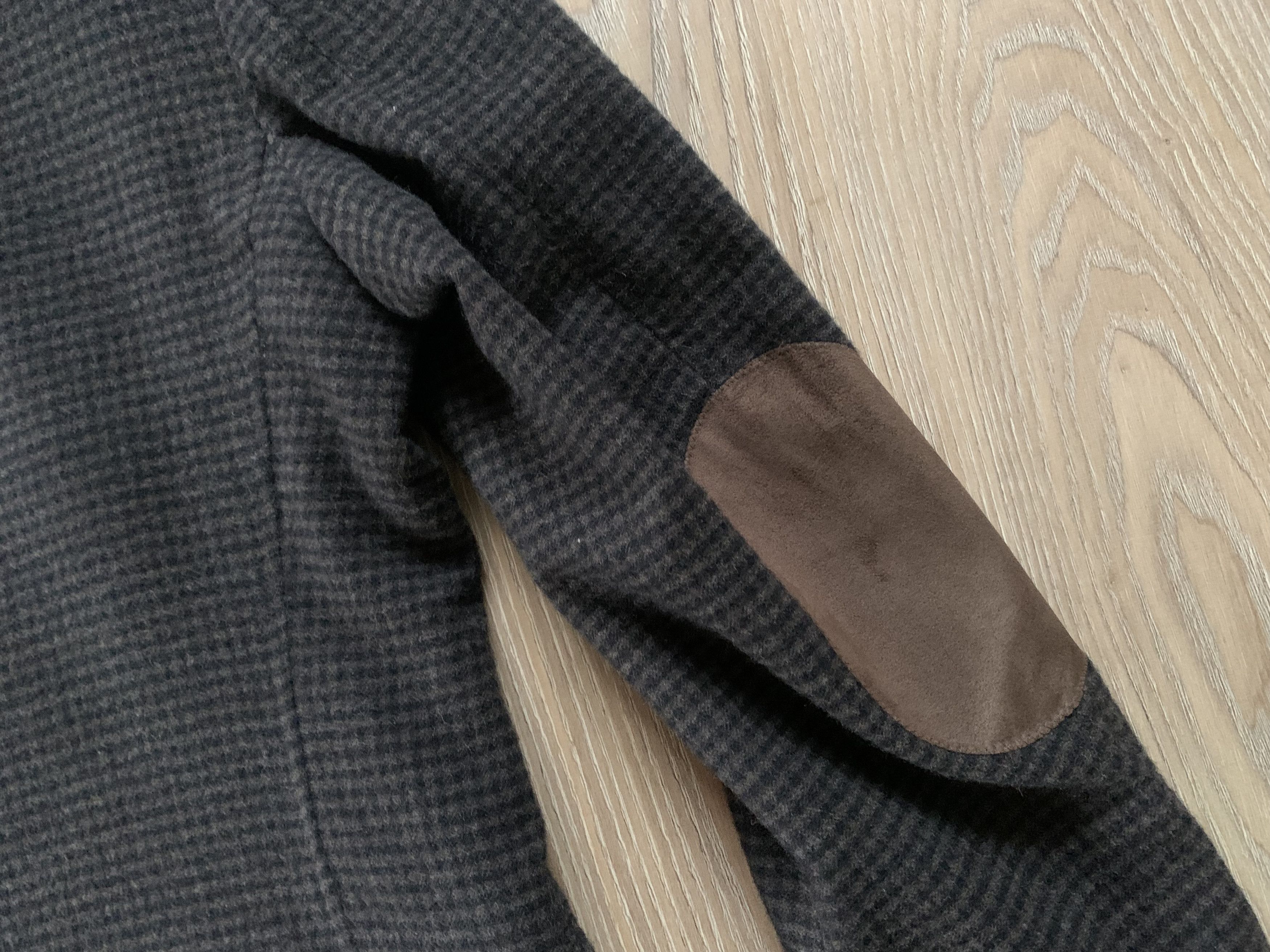 Massimo Dutti Massimo Dutti Brown Houndstooth Wool Blazer Size 50S - 6 Thumbnail