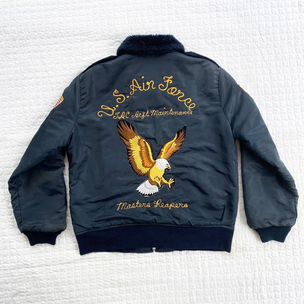 Vintage Vintage 80s Timber King Flight Bomber Jacket Made In Usa Size US M / EU 48-50 / 2 - 2 Thumbnail