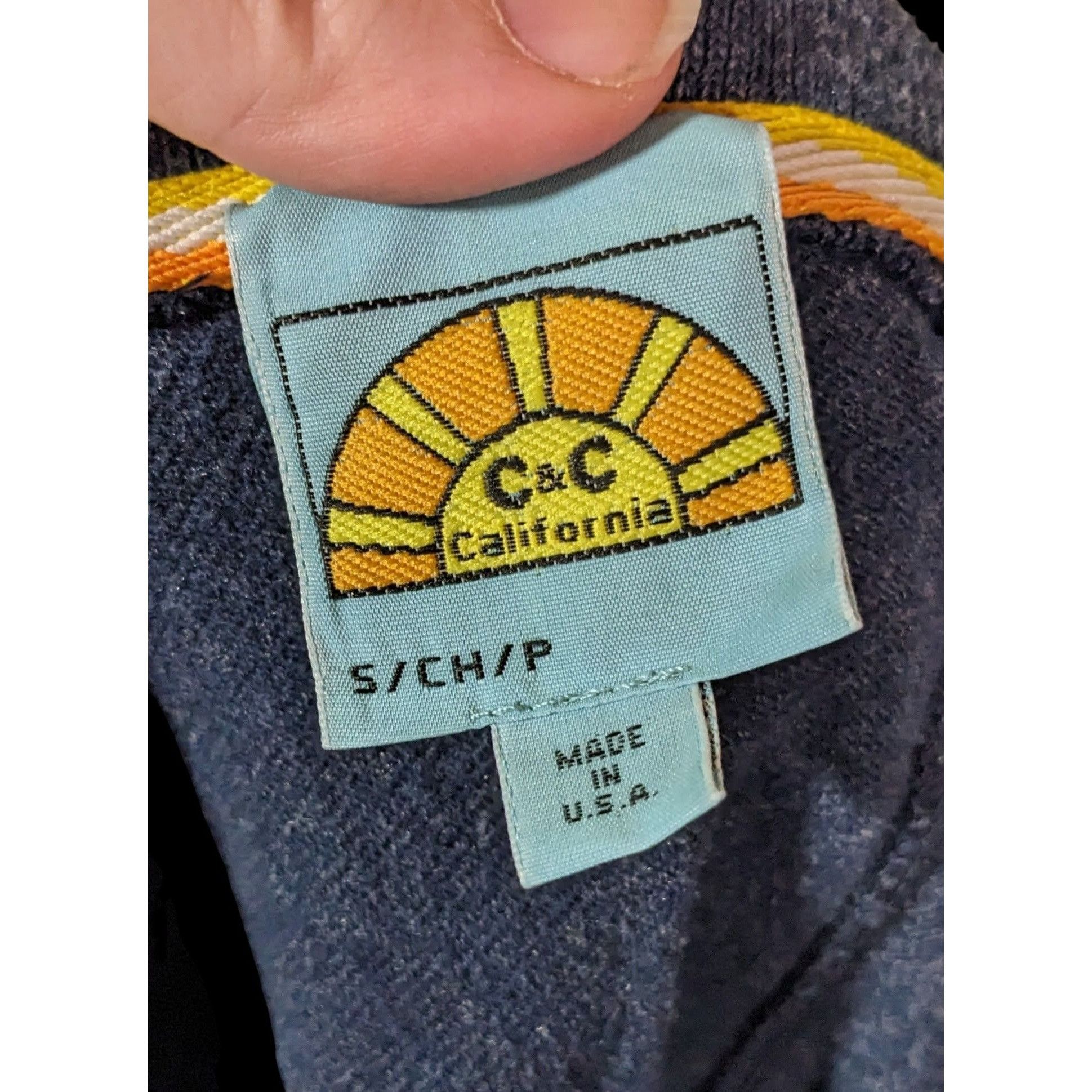 Other Vintage C&C California Blue Long Sleeve Front And Back V Nec Size S / US 4 / IT 40 - 3 Thumbnail