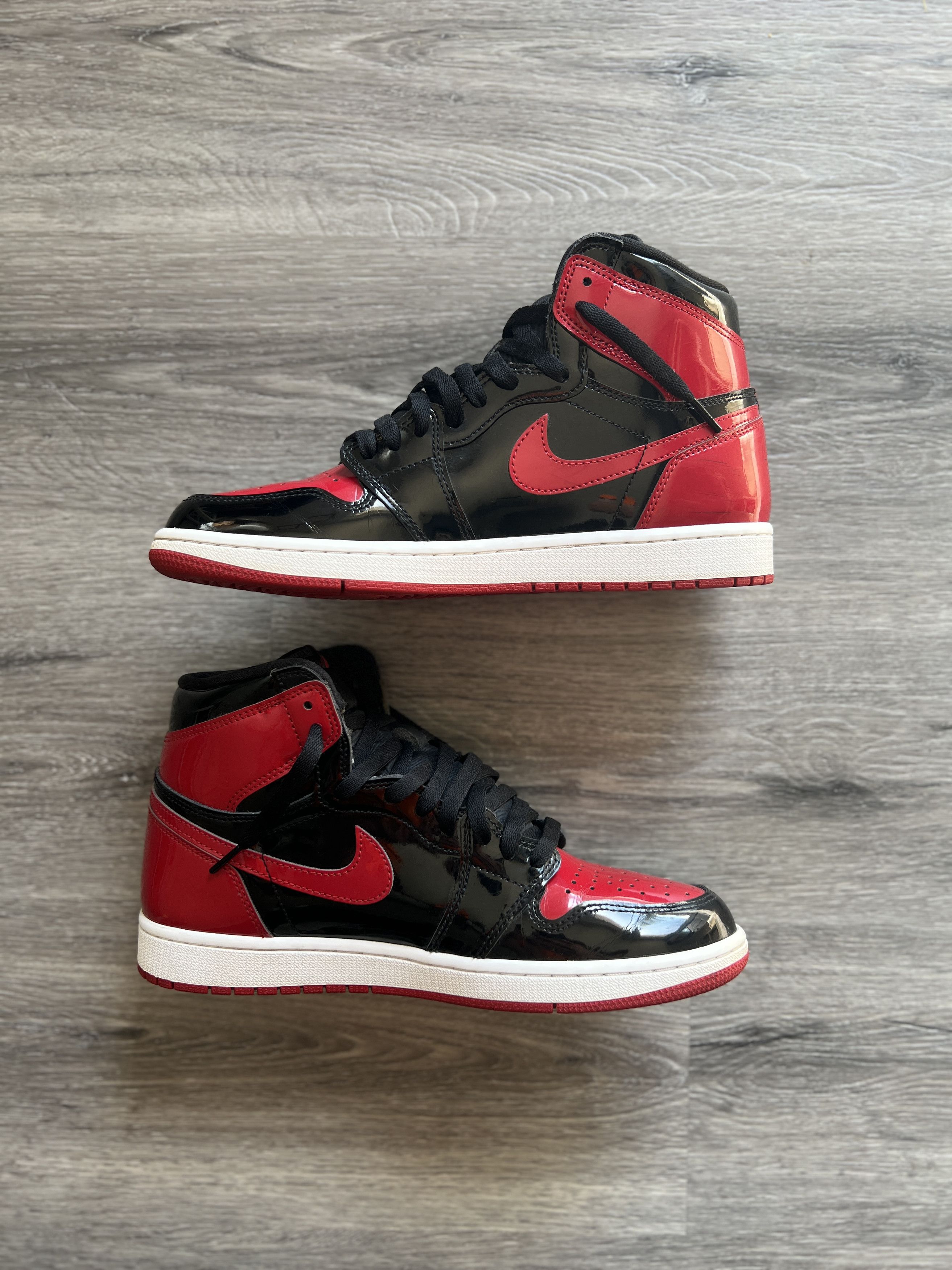Jordan Brand Jordan 1 Retro High OG Patent Bred Size US 10 / EU 43 - 2 Thumbnail