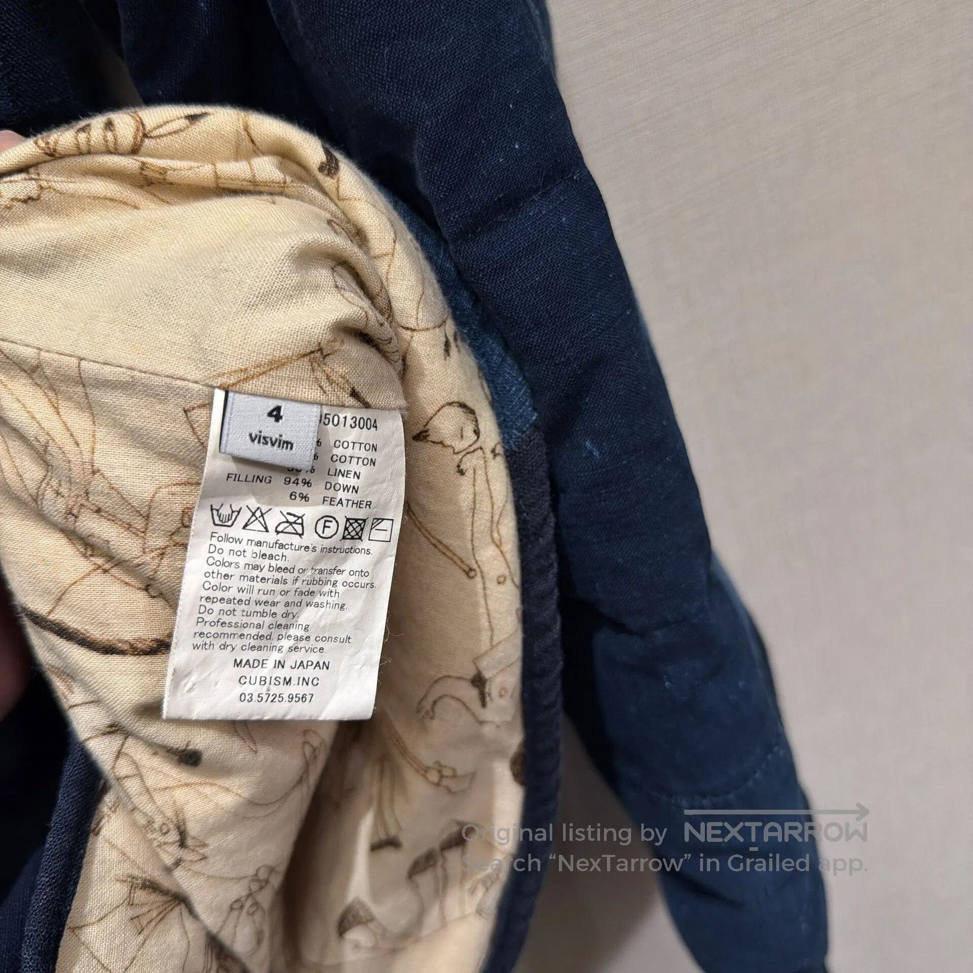 Visvim Kerchief Down Jacket 16SS.
