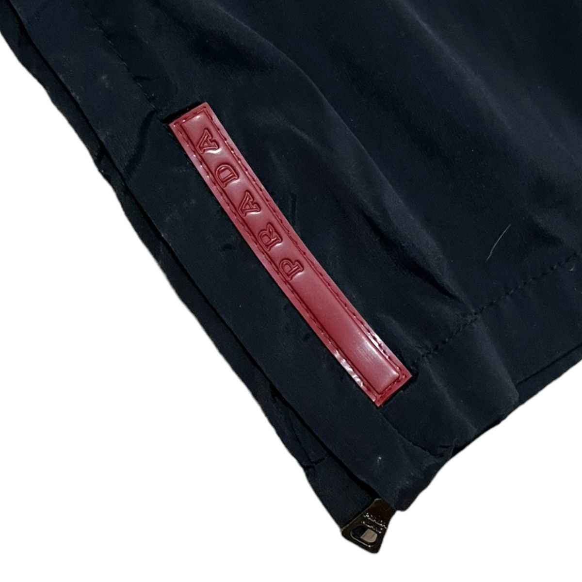 Designer × Prada Prada nylon red tab track pants Size 24" / US 00 / IT 34 - 4 Thumbnail