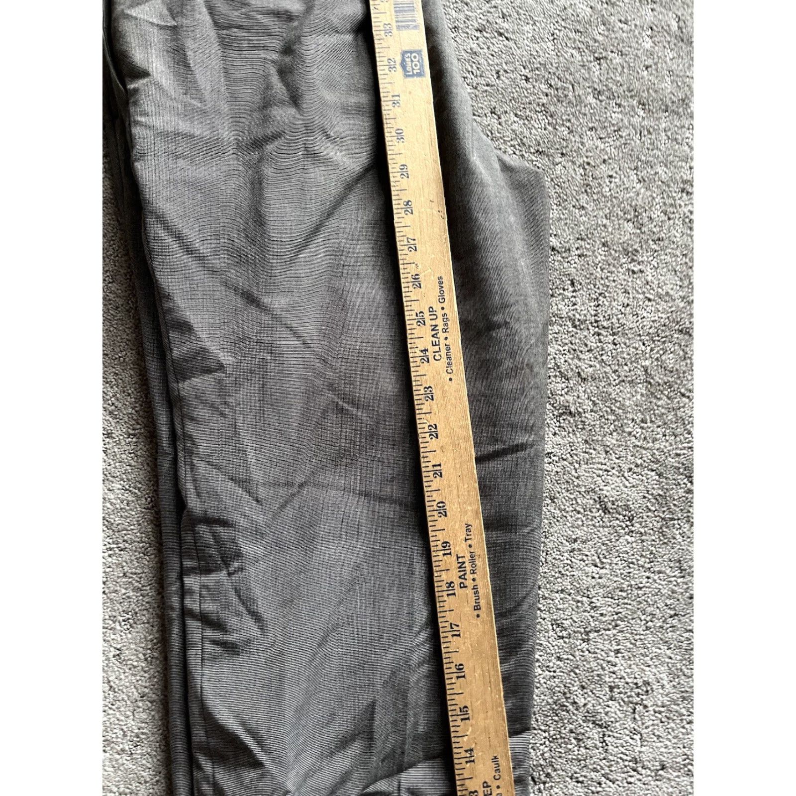 Tommy Hilfiger Tommy Hilfiger Pants Mens 32x30 Flat Front Straight Leg Gray Sol Polyester Blend Size US 32 / EU 48 - 6 Thumbnail