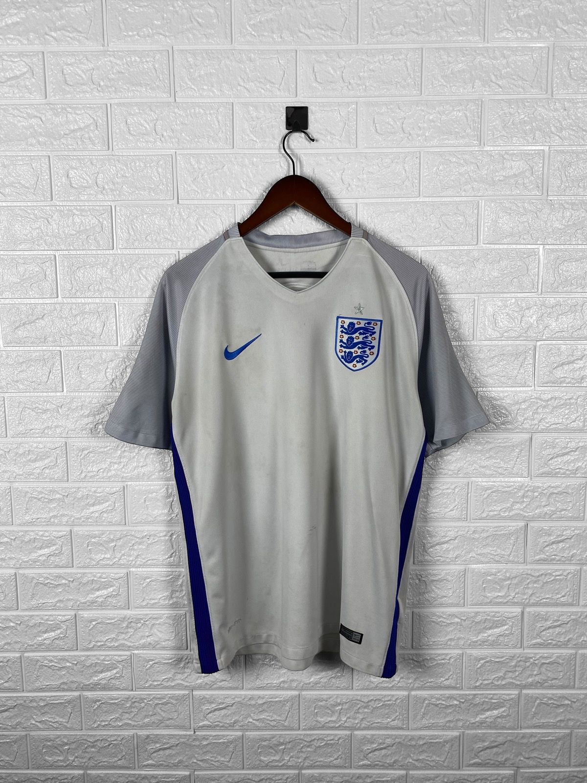 Pre-owned Jersey X Nike England National Team 2016 Football Soccer Jersey In White