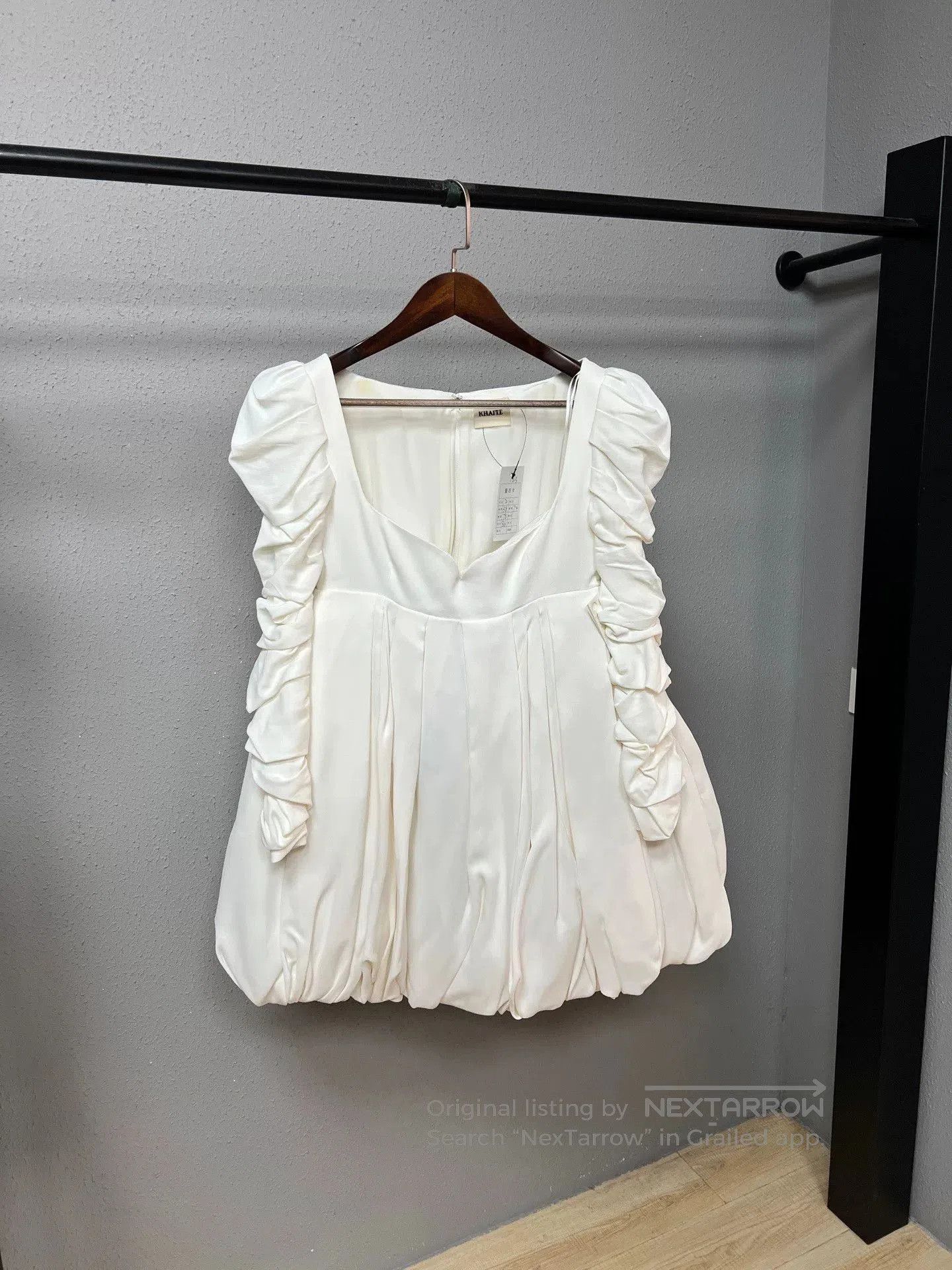KHAITE Khaite Pleated White Dress Size 2. Size S / US 4 / IT 40 - 1 Thumbnail