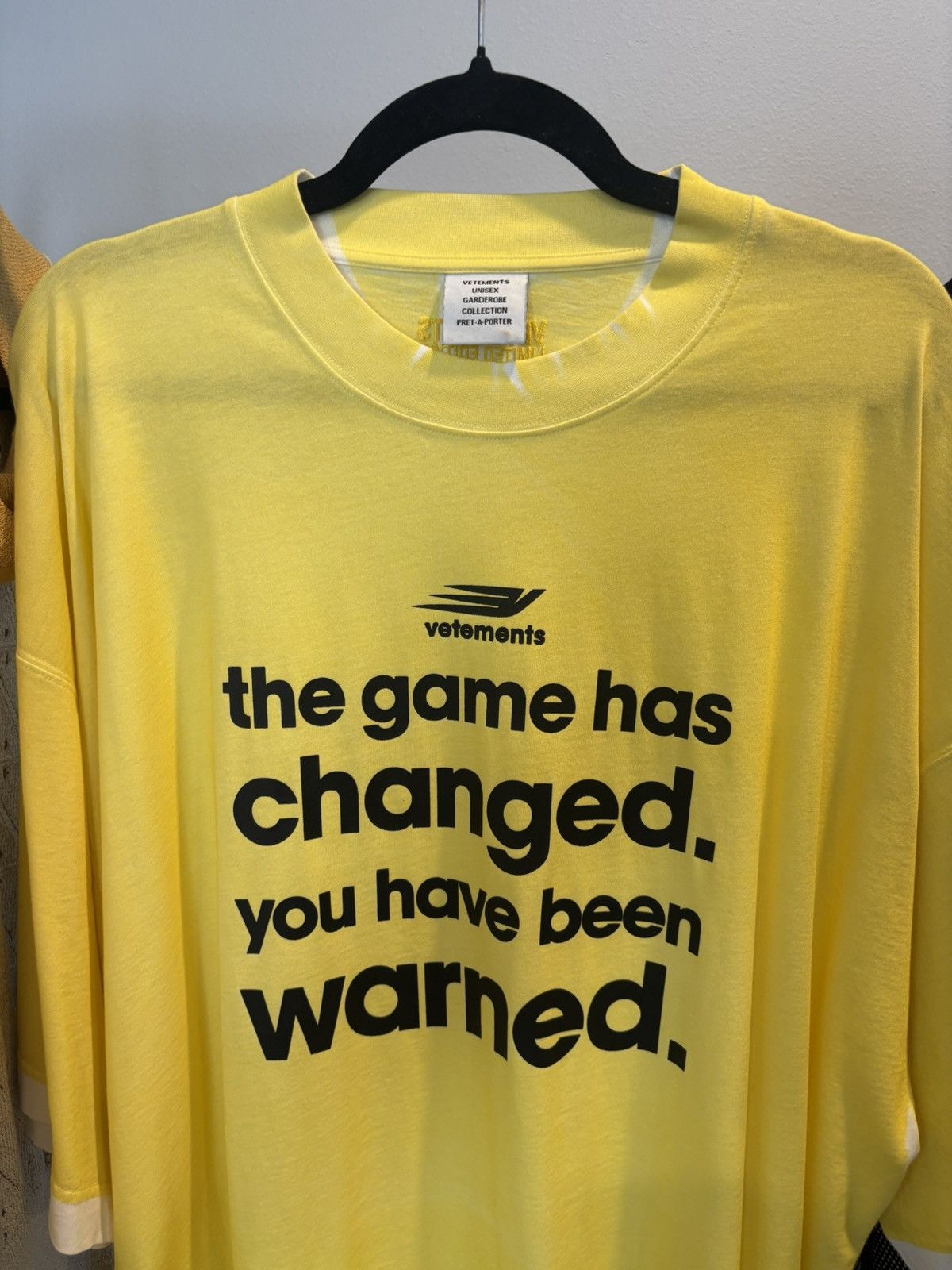 Vetements VETEMENTS Yellow Game-Changing T-Shirt 🔰 Size US M / EU 48-50 / 2 - 4 Thumbnail
