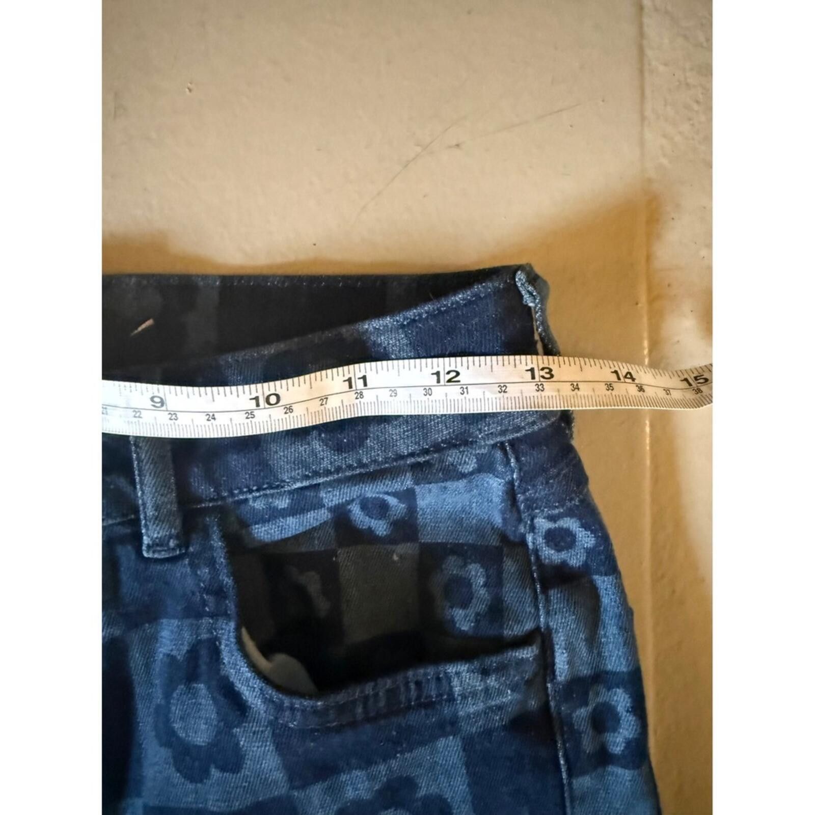 Jaded London NWT Jaded London Retro Jeans Checkered Floral Flare 25 Size 25" / US 0 / IT 36 - 10 Thumbnail