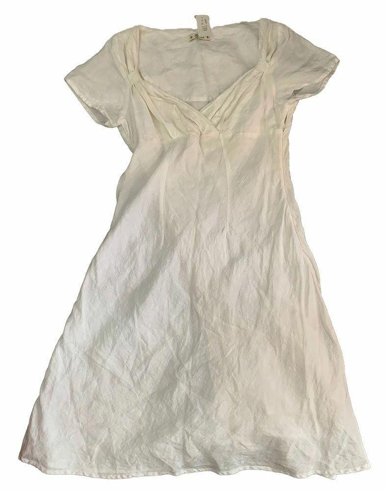 Designer New White Manta Dress L Size L / US 10 / IT 46 - 3 Thumbnail