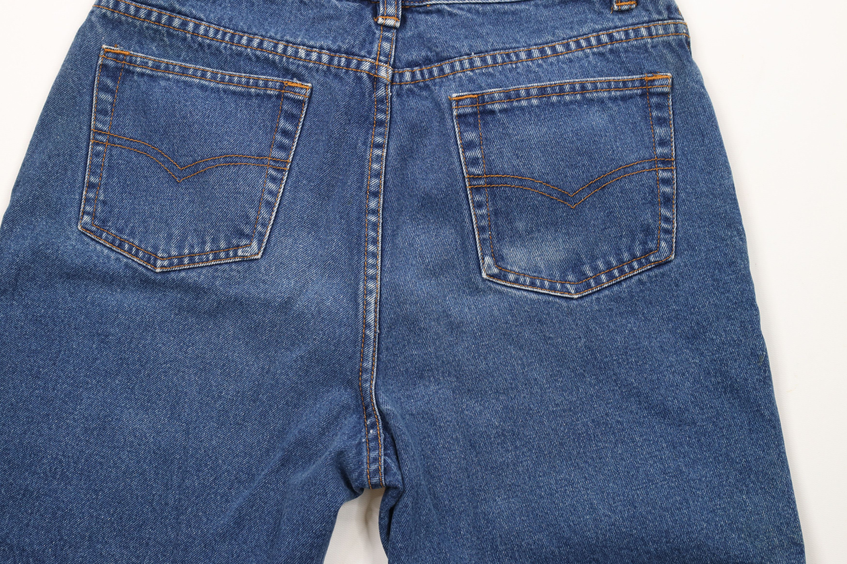 Vintage Vintage 90s Streetwear Knee Denim Jean Shorts Jorts Blue Size US 30 / EU 46 - 9 Thumbnail