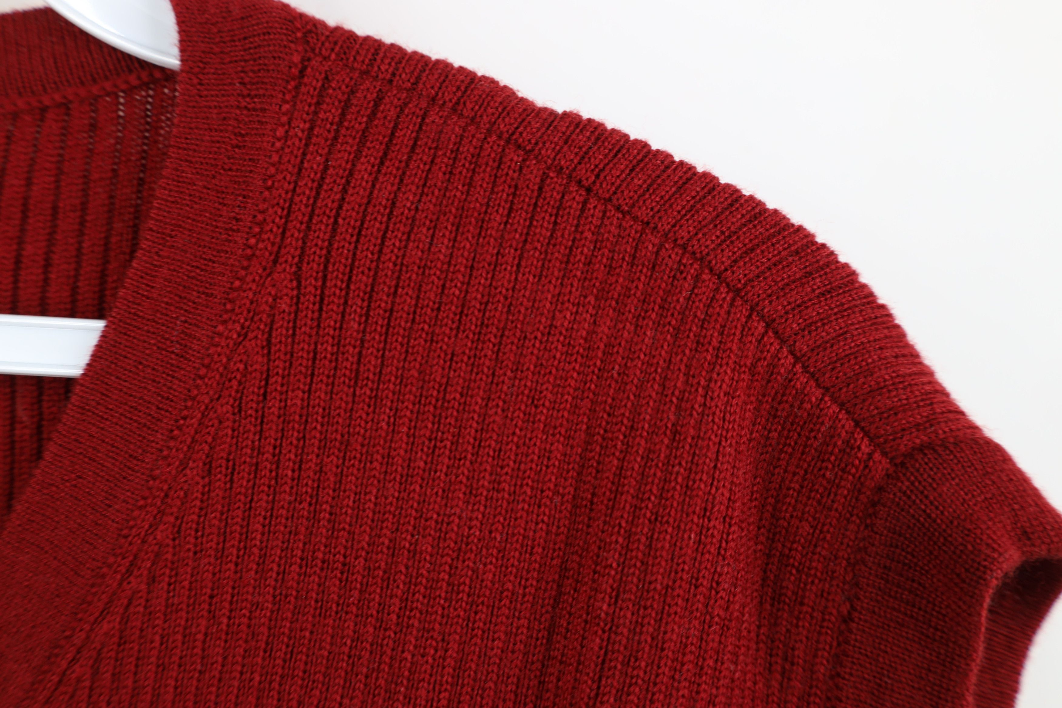 Eddie Bauer Vintage 90s Y2K Eddie Bauer Merino Wool Ribbed Sweater Vest Size US L / EU 52-54 / 3 - 5 Thumbnail