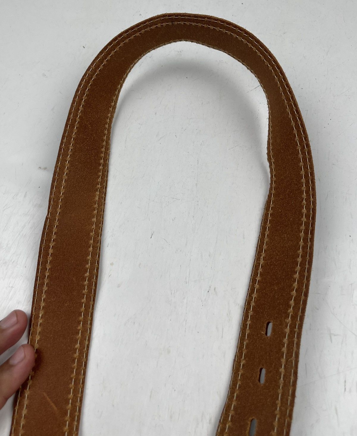 Japanese Brand × Seditionaries rare design two layer leather belt tc39 Size 32 - 5 Thumbnail