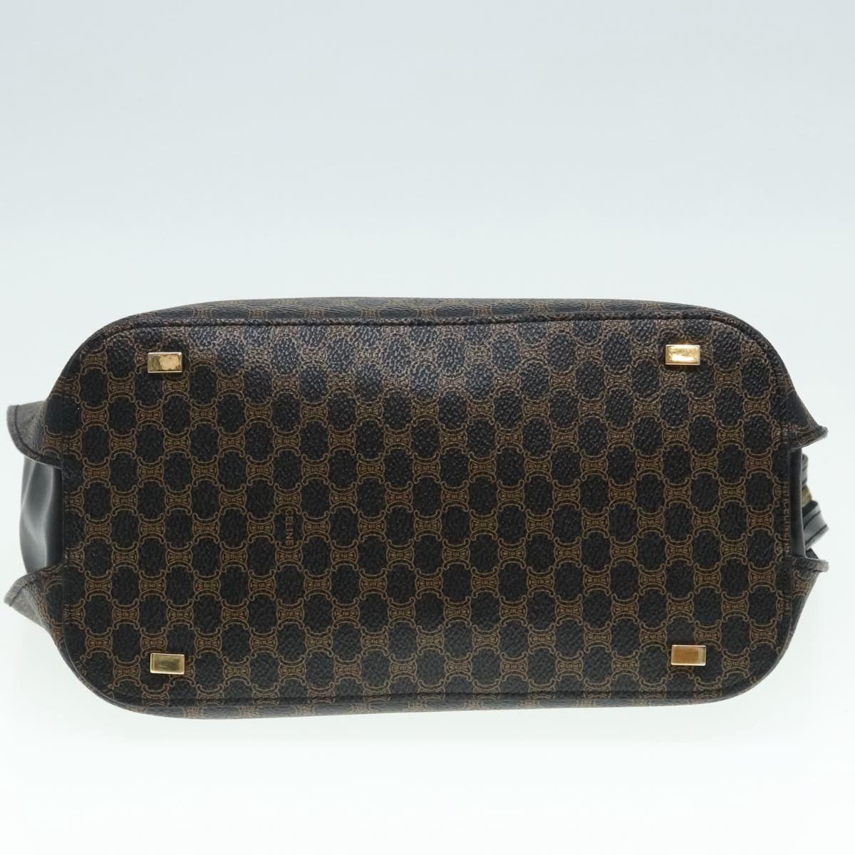 Celine CELINE Macadam Canvas Hand Bag Pvc Black Size ONE SIZE - 5 Thumbnail