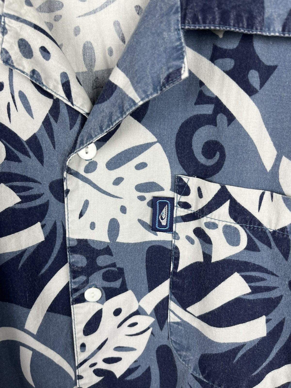 Quiksilver × Vintage Vintage 90s QuikSilver Boarding Co. Hawaiian Flowers Shirt Size US L / EU 52-54 / 3 - 3 Thumbnail