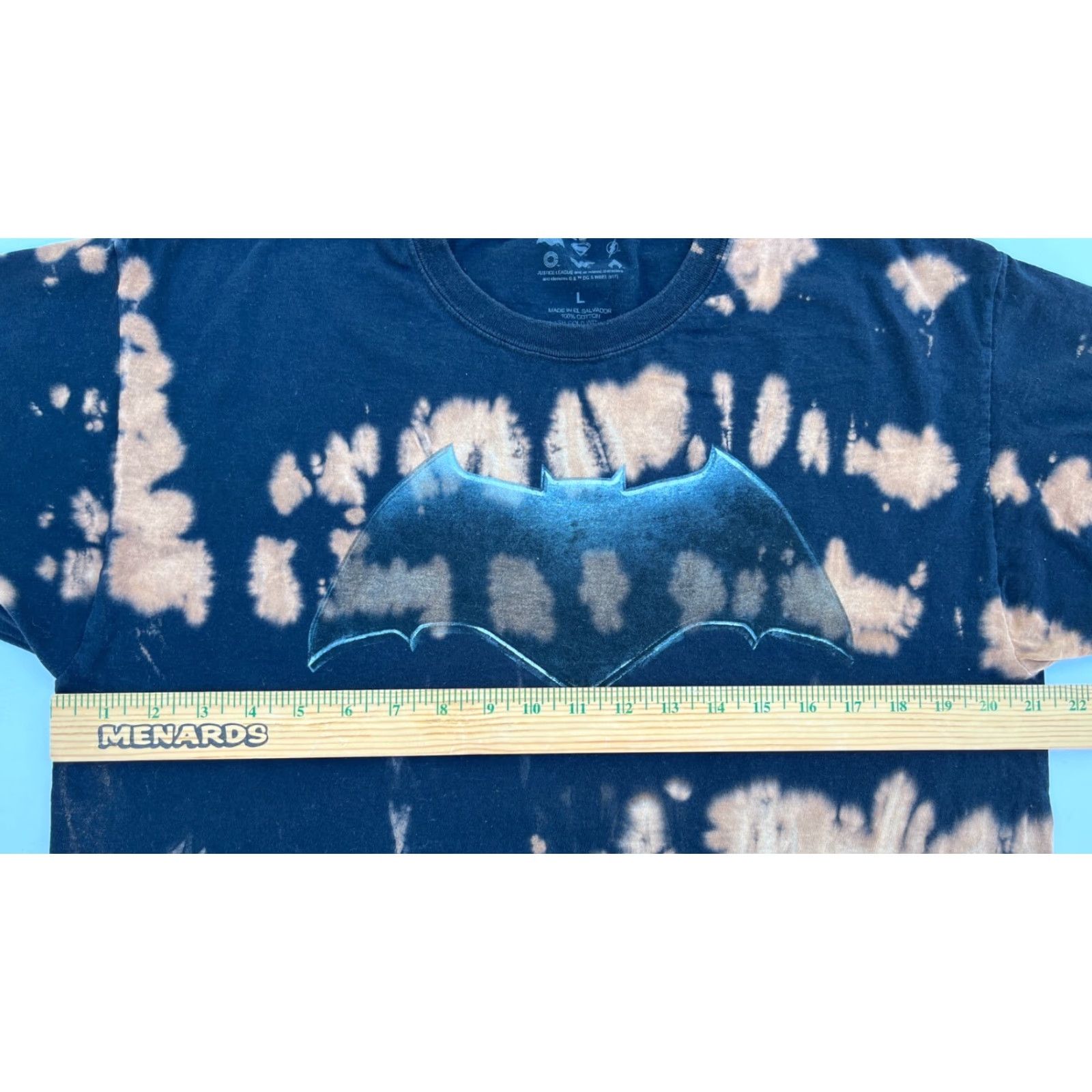 Vintage Justice League Men’s Batman Tie Dye T-Shirt Sz L Size US L / EU 52-54 / 3 - 8 Thumbnail