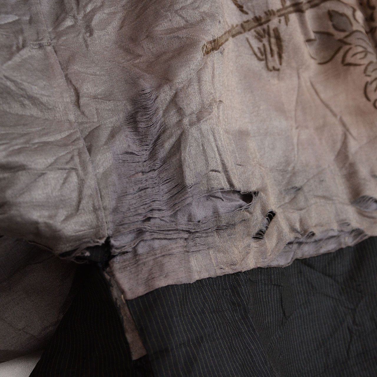 Other Japanese Men’s Haori with Sparrow & Floral Lining Vintage Size US L / EU 52-54 / 3 - 12 Thumbnail