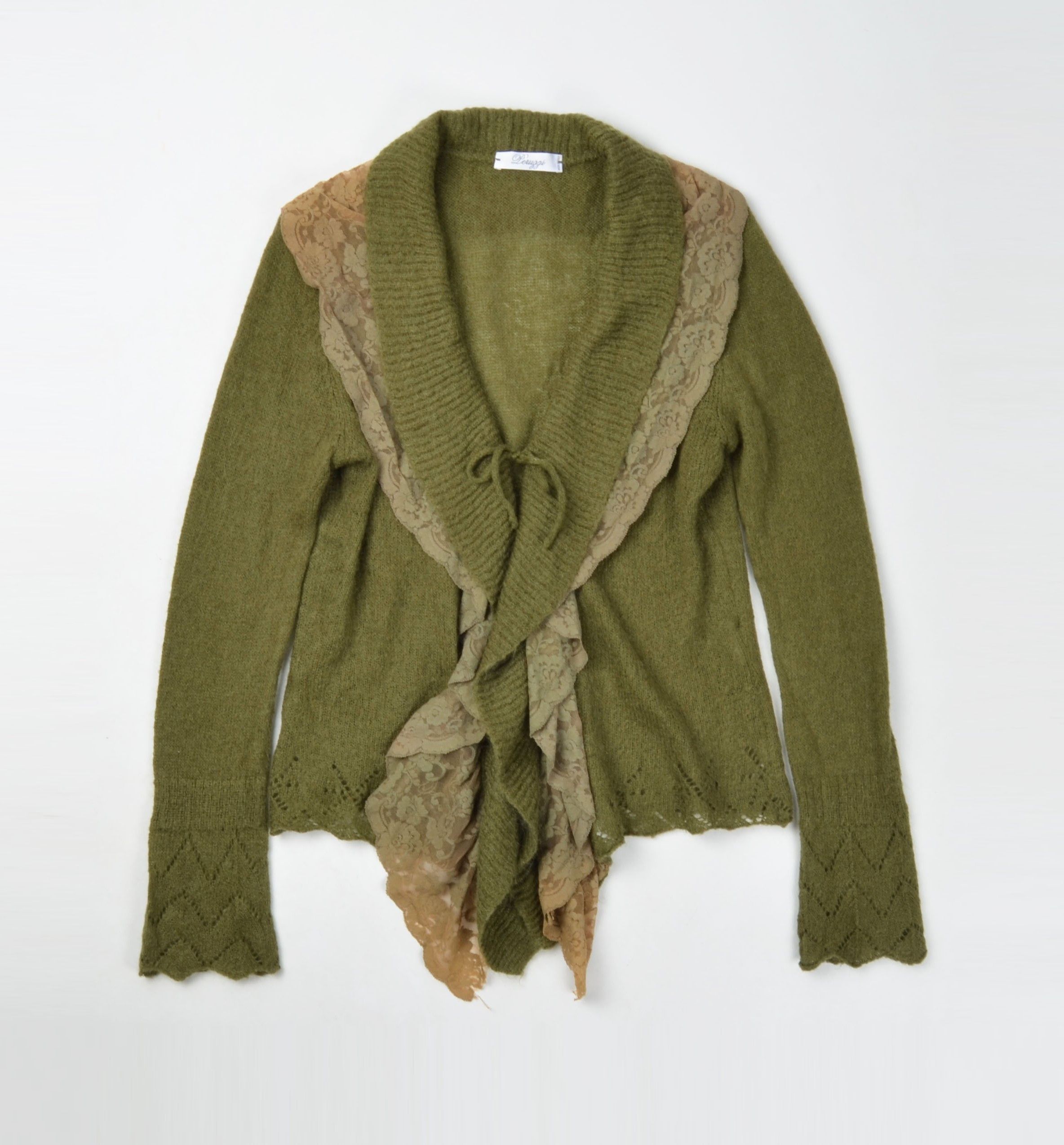 Other Vintage Peruggi Y2K Fairy Kid Mohair Blend Cardigan Size L / US 10 / IT 46 - 4 Thumbnail
