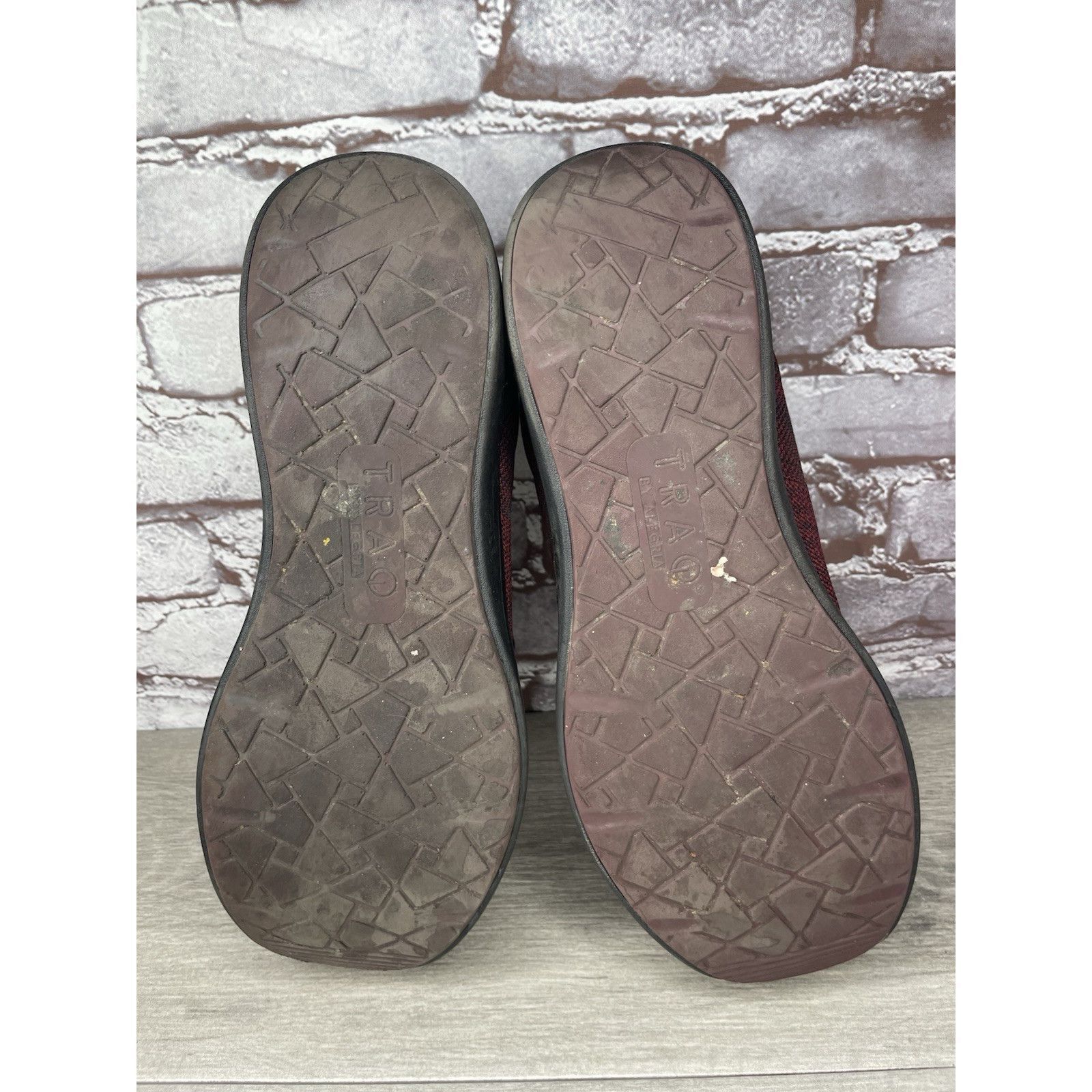 Allegri Alegria Traq Burgundy Black Fabric Lace Up Athletic Casual S Size US 11.5 / EU 44-45 - 22 Thumbnail