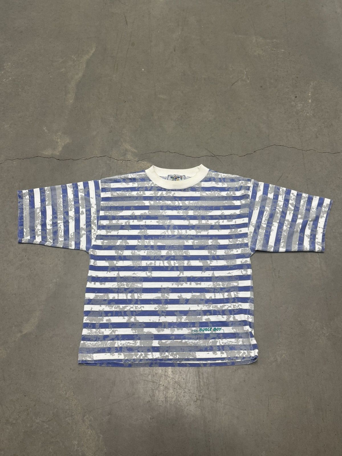 Bugle Boy Vintage Bugle Boy Men’s Size X-Large Wave All Over Print Tee Size US XL / EU 56 / 4 - 1 Thumbnail