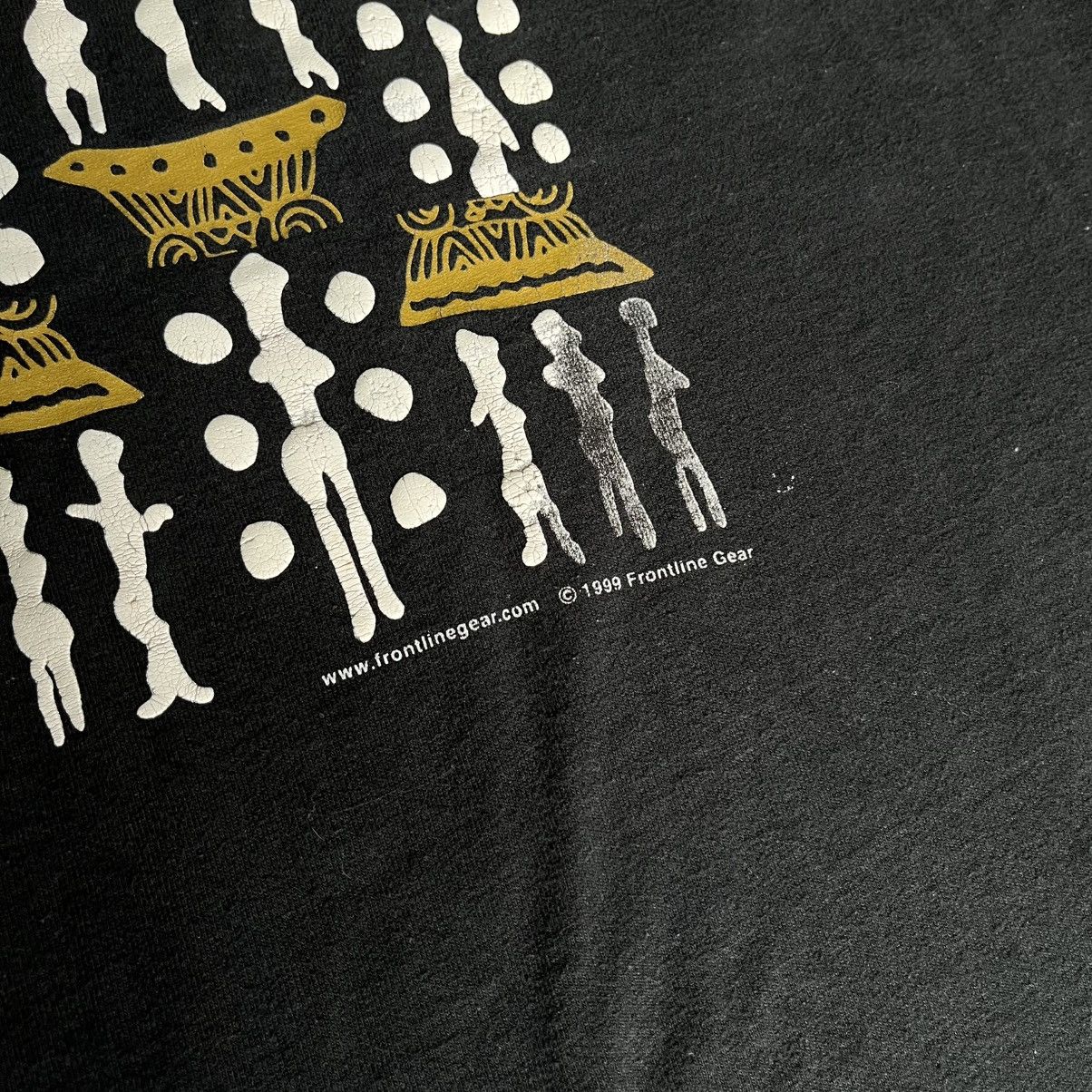 Rap Tees × Vintage Vintage 1990s Frontline Gear African Woman Black History Tee Size US XXL / EU 58 / 5 - 7 Thumbnail