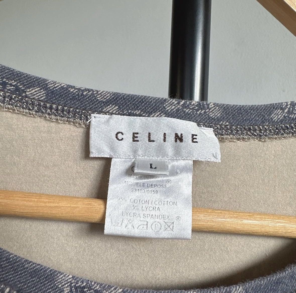 Celine Vintage Celine Monogram Long Sleeve Top Size L / US 10 / IT 46 - 5 Thumbnail