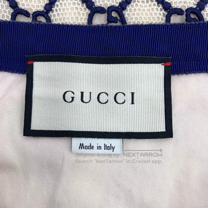 Gucci Gucci Color-blocked mesh logo jacquard full-print cotton c Size 25" / US 0 / IT 36 - 5 Thumbnail