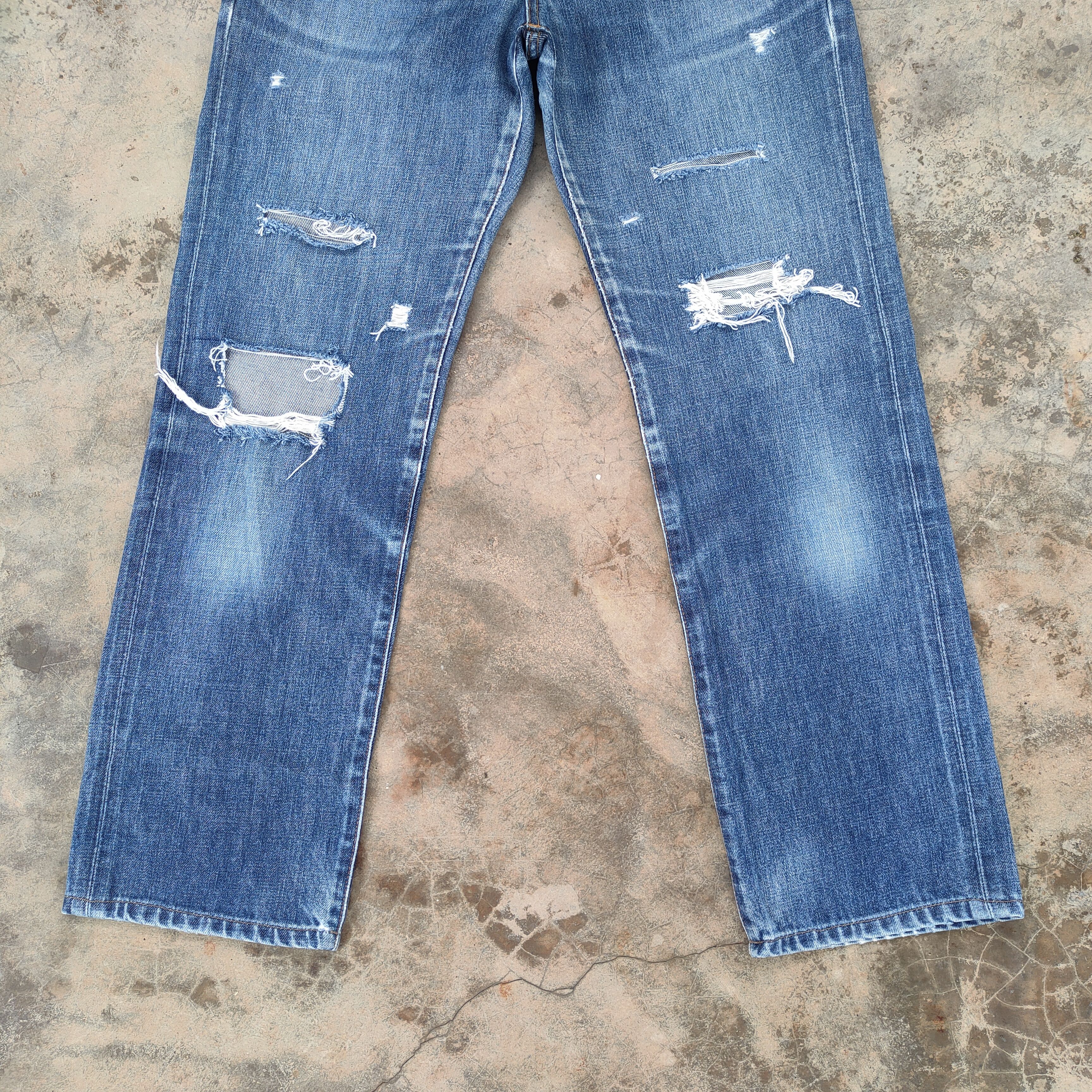 Edwin VINTAGE EDWIN 503 DISTRESSED JEANS DENIM PANTS Size US 28 / EU 44 - 4 Thumbnail