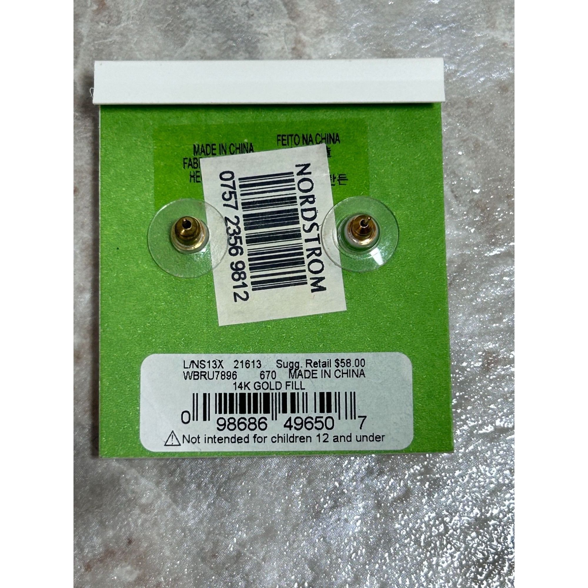 Kate Spade Kate Spade Secret Garden Pavé Stud Earrings in Pink - NWT Size ONE SIZE - 2 Thumbnail