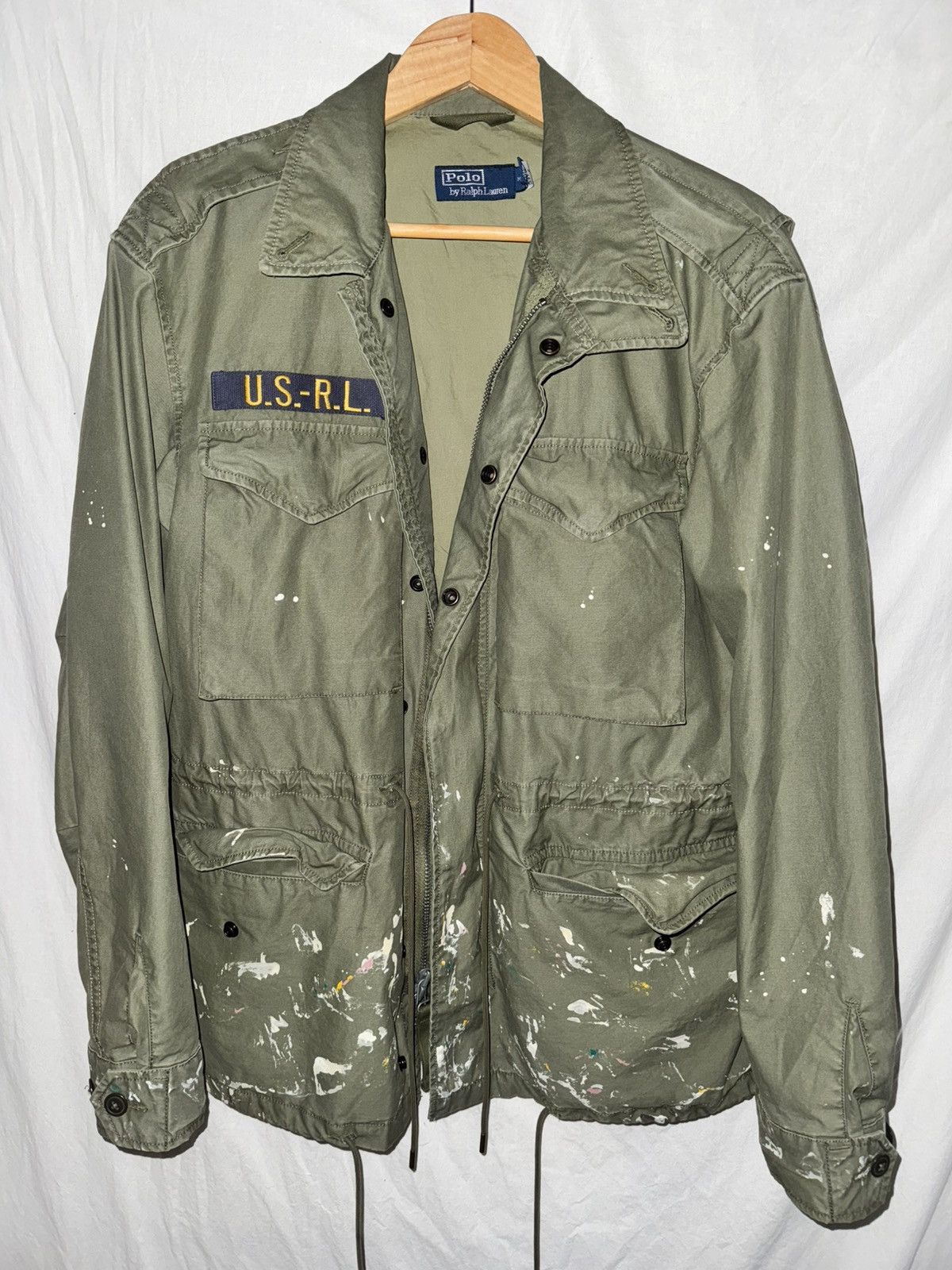 Polo Ralph Lauren polo ralph lauren paint splatter twill field jacket Size US M / EU 48-50 / 2 - 1 Thumbnail