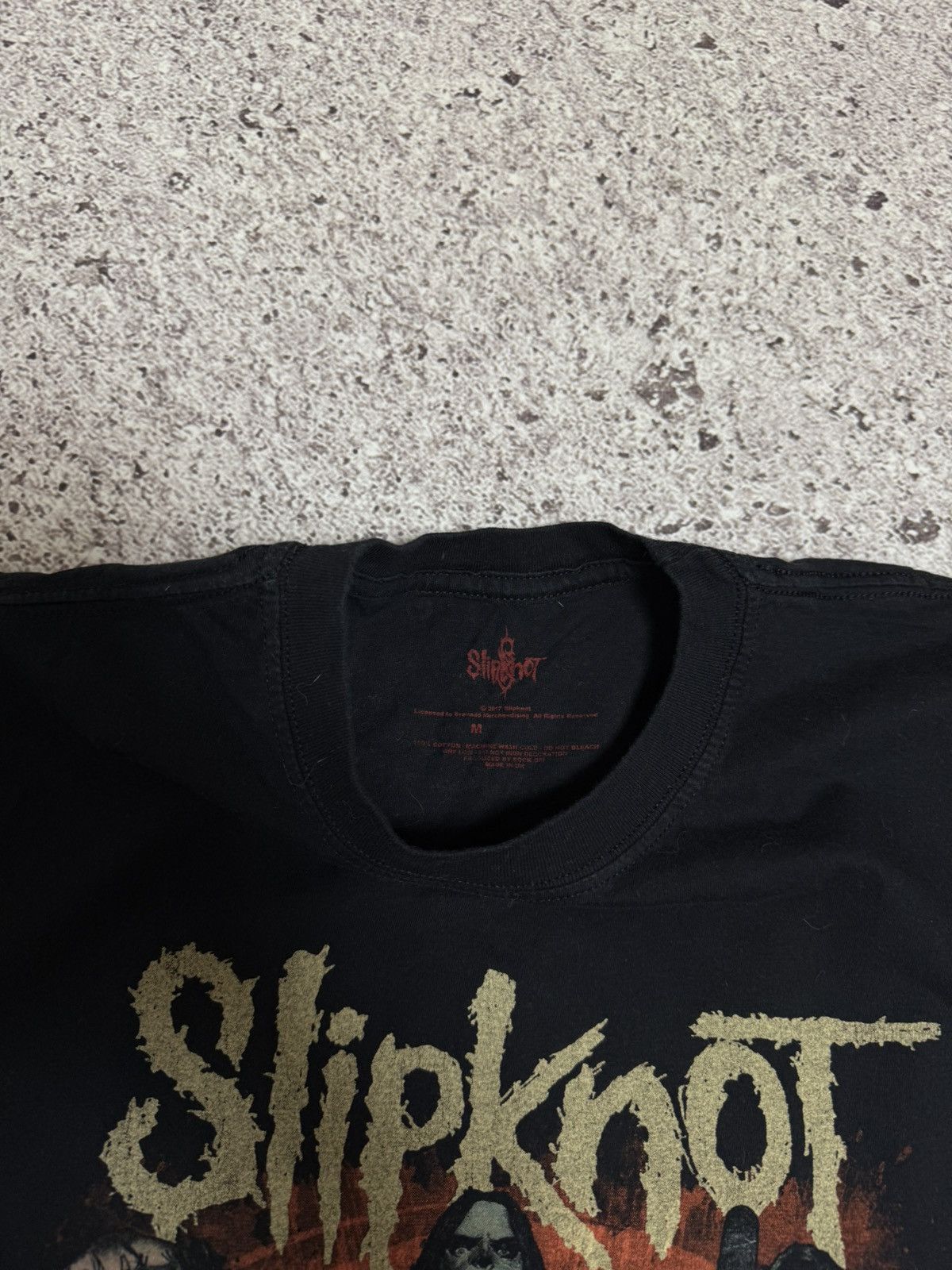 Band Tees × Vintage Vintage 2017 Slipknot Band Rock Retro T-Shirt Y2K Hype Size US S / EU 44-46 / 1 - 9 Thumbnail